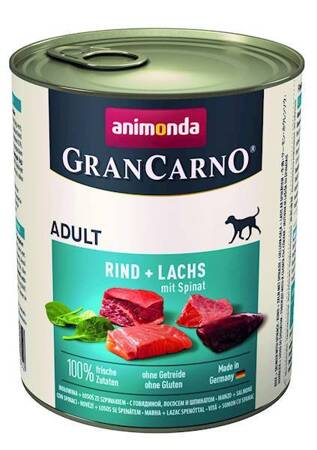 Animonda Gran Carno Adult hovädzie a losos so špenátom 800 g