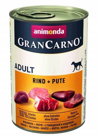 Animonda grancarno adult - hovädzie + morčacie mäso 400g