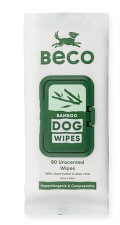 BECO bambusové utierky pre psov - 100% kompostovateľné 80ks