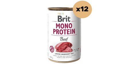 Brit mono protein beef 12x400g