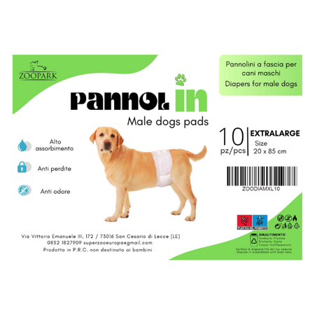 PannolIN Plienky pre psov veľkosť XL 20x85cm 10ks/bal.