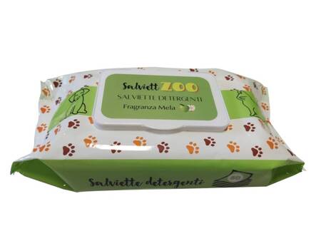 SalviettZOO - obrúsky na starostlivosť o psov a mačky 50ks (s vôňou jablka)
